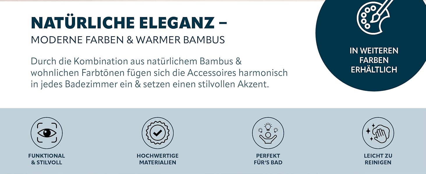 Підставка для мила Bremermann Segno з бамбука та пластику (чорна)