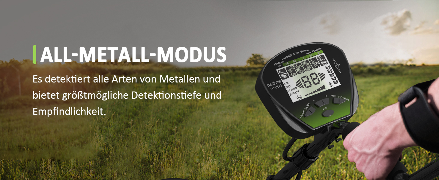 Металодетекторний набір для дорослих: професійний детектор з LCD дисплеєм