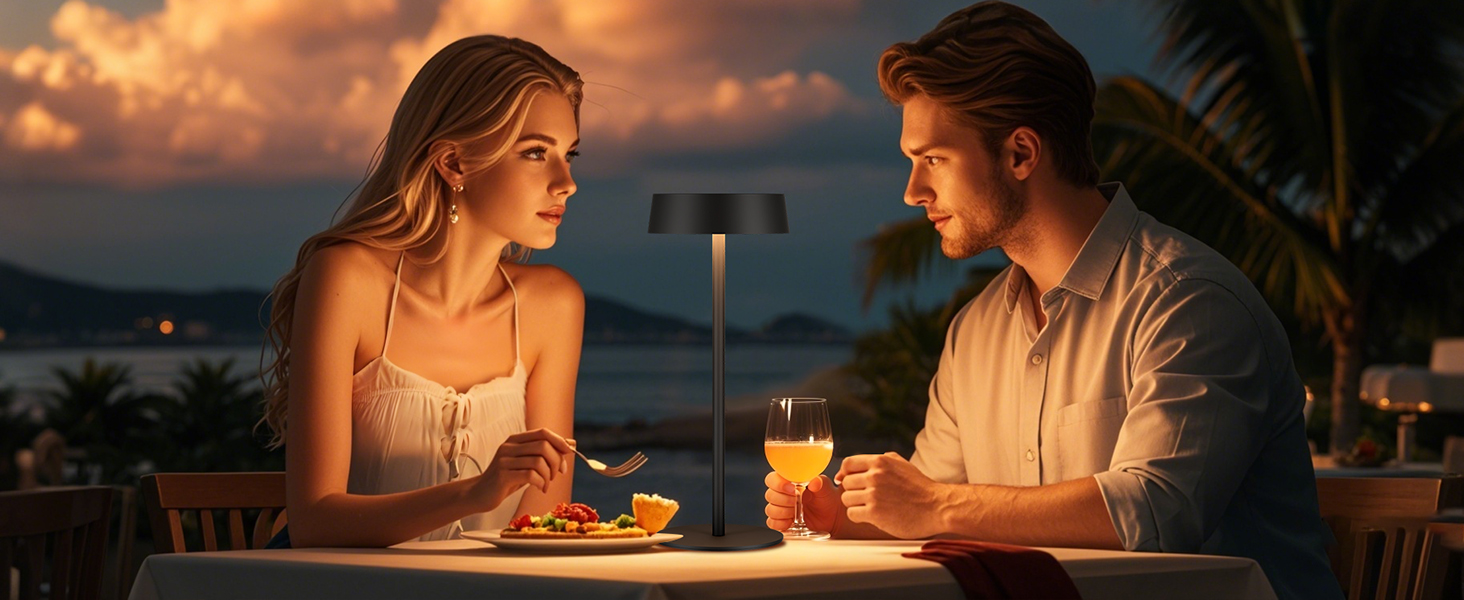 Сонярна LED-лампа Suright настільна бездротова, з USB-C зарядкою, регульована яскравість, 3 режими кольору, IP65 вологостійка, для дому та саду, чорна