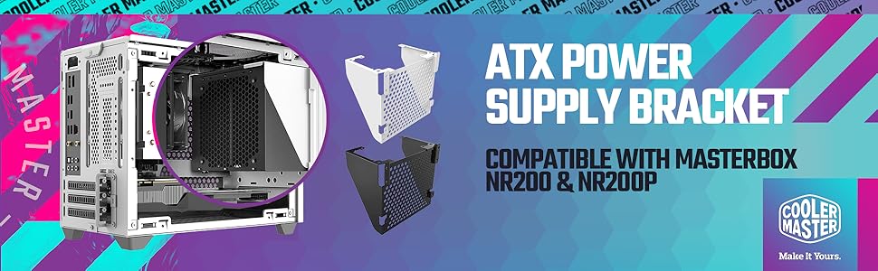 Корпус Mini-ITX Cooler Master MasterBox NR200P Caribbean Blue з скляною панеллю та вертикальним кріпленням GPU