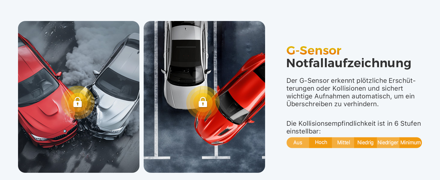 Відеореєстратор GKU 3-камерний, 4K+1080P+1080P, GPS, WiFi, IPS-дисплей 3