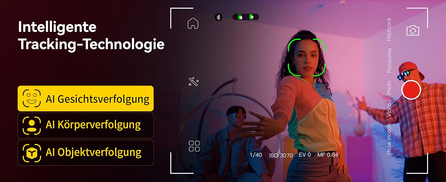 Стабілізатор для iPhone та Android від AOCHUAN: 3-осьовий гімбал з OLED-дисплеєм та подовжувачем 7,8 дюймів (Smart X2 Kit)