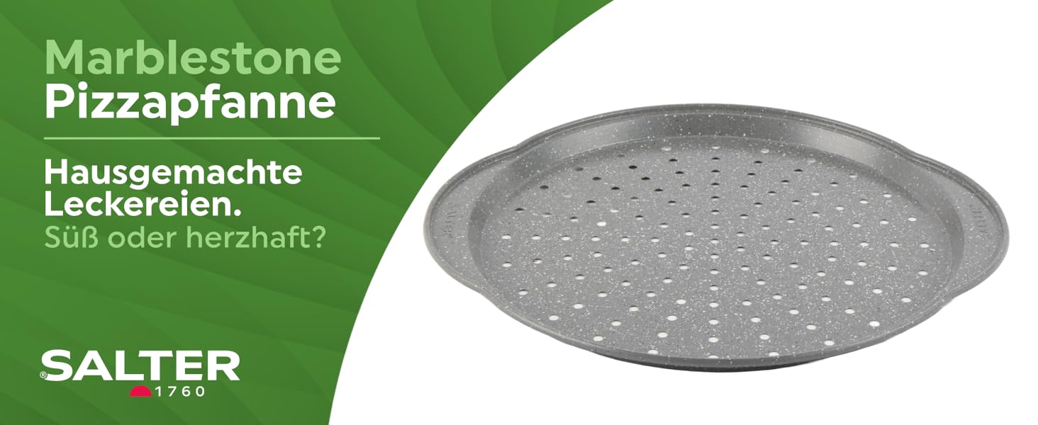 Форма для випічки SALTER, діаметр 24 см, з антипригарним покриттям, знімний дно, для тортів, кексів та кішів, з вуглецевої сталі