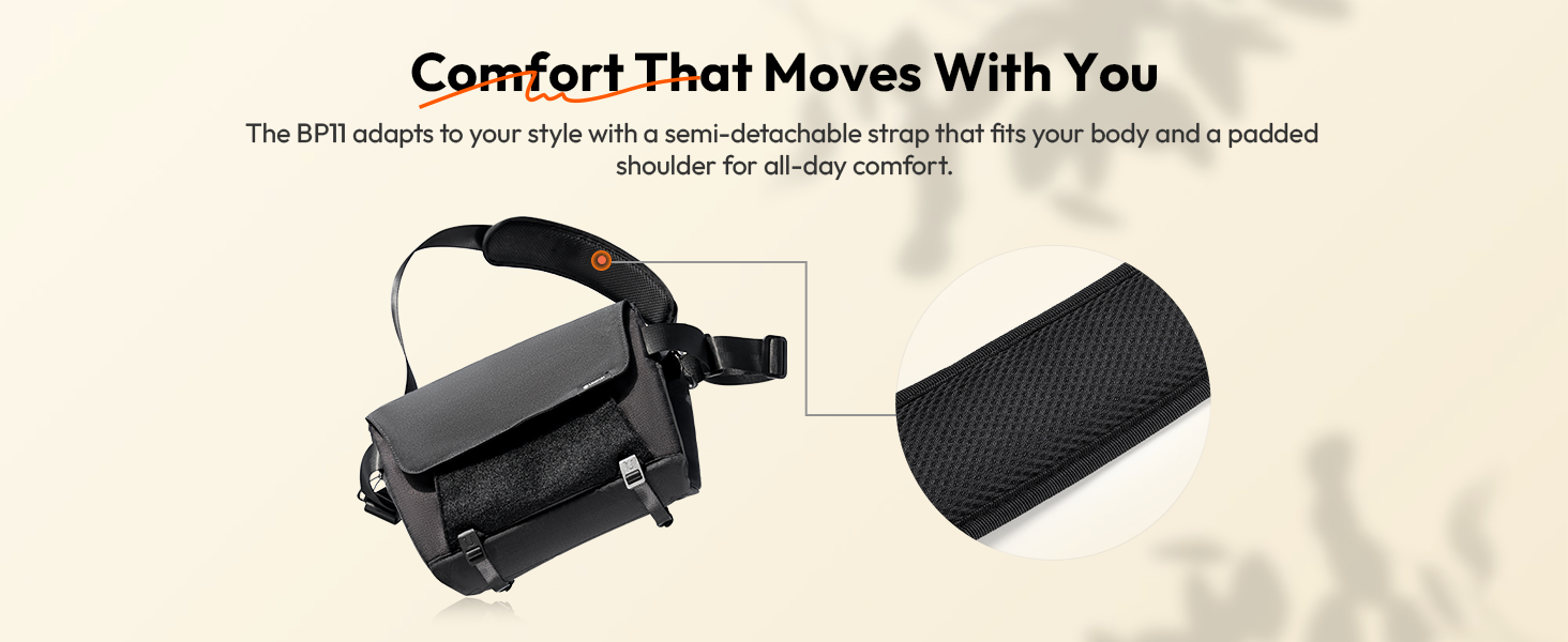 Сумка для камери ULANZI 9L: DSLR/SLR, Stativ, Diebstahlschutz, Sony, Canon, Fujifilm