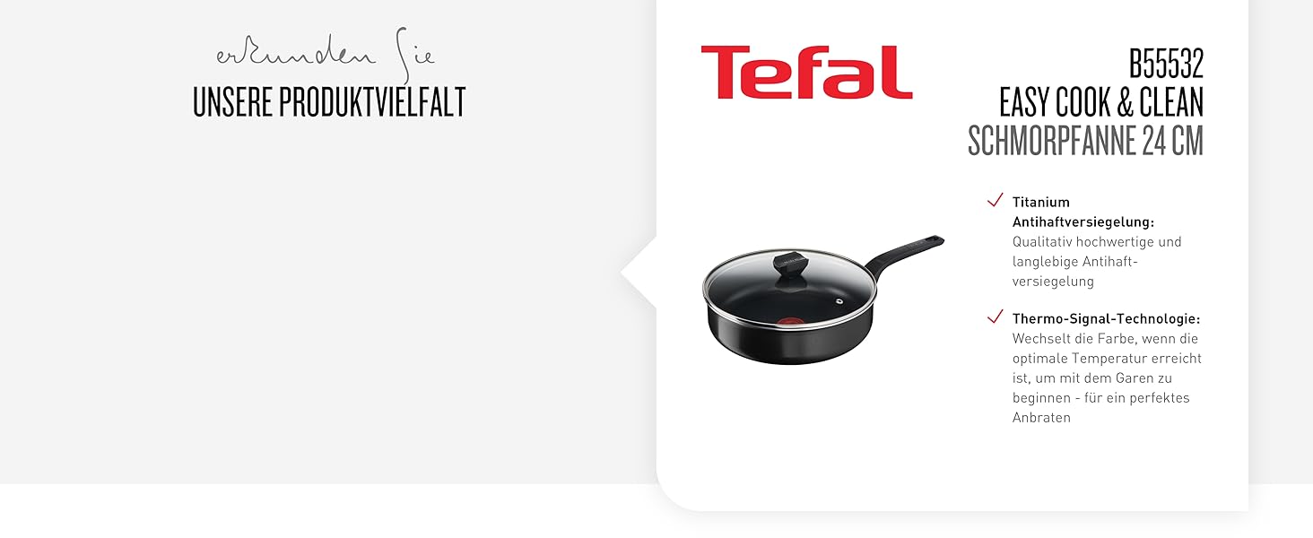 Сковорода Tefal Unlimited On 24 см з антипригарним покриттям Titanium, індукційна, з індикатором нагріву, для всіх плит, чорна