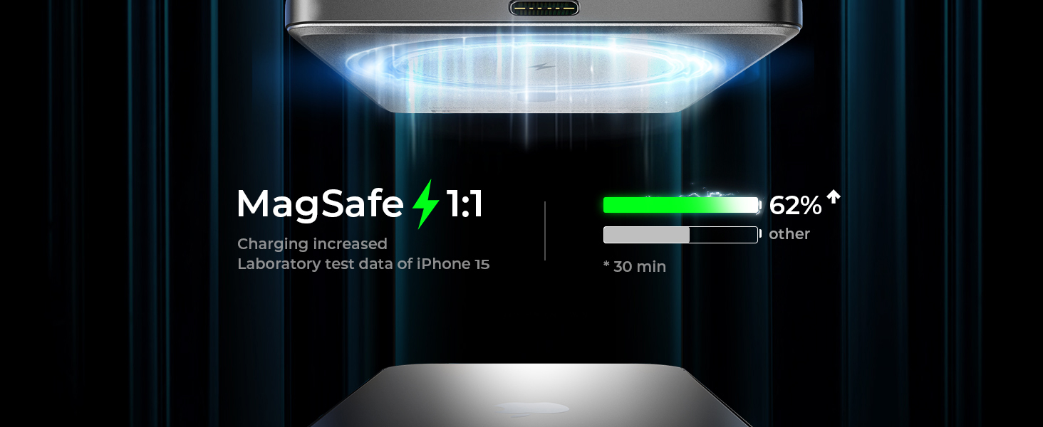 Power Bank Magsafe LISEN 5000mAh для iPhone: Slim, 18W PD USB-C, аксесуар для подорожей