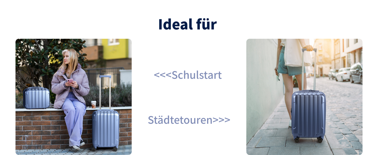 Набір валіз LEADZM 3 шт. з колесами, великий, жорсткий, з ABS+PC, телескопічна ручка, ручна поклажа (М'ятно-зелений)