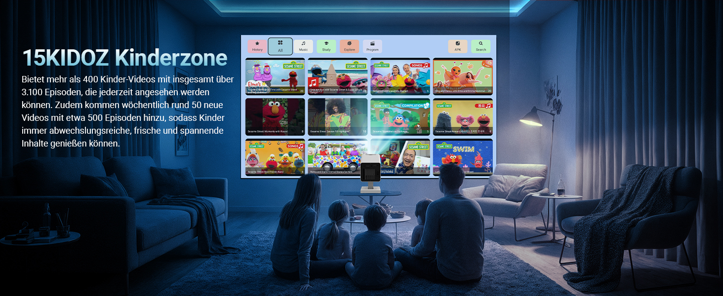 Портативний проєктор Mini Beamer 4K/1080P з Wi-Fi 6 та Bluetooth 5.4, Auto Keystone, 200 дюймів, сумісний з ноутбуками, смартфонами та TV