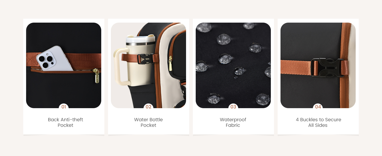 LOVEVOOK Рюкзак для ручної поклажі, 40L, жіночий, для ноутбука 17.3