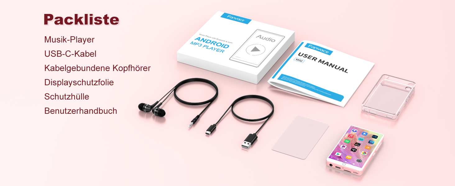 MP3 плеєр Spotify з WiFi та Bluetooth, Android MP4 плеєр для дітей 4.02