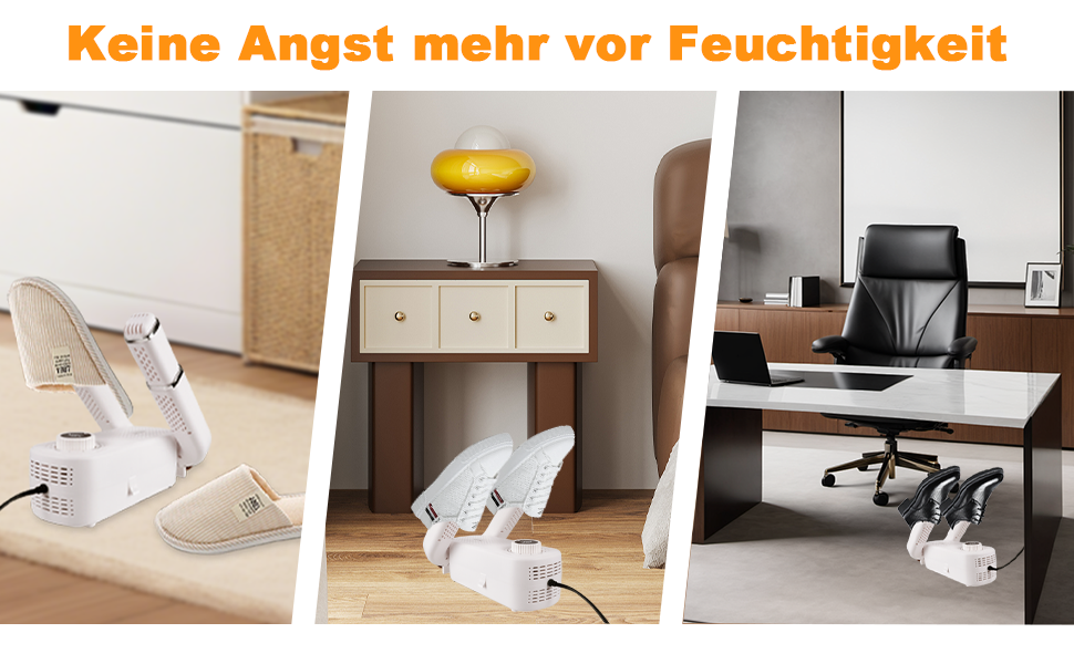 Електричний сушильник для взуття Vauki з УФ-стерилізацією, 360° циркуляцією повітря, таймером 90 хв, складний та компактний для дому та подорожей