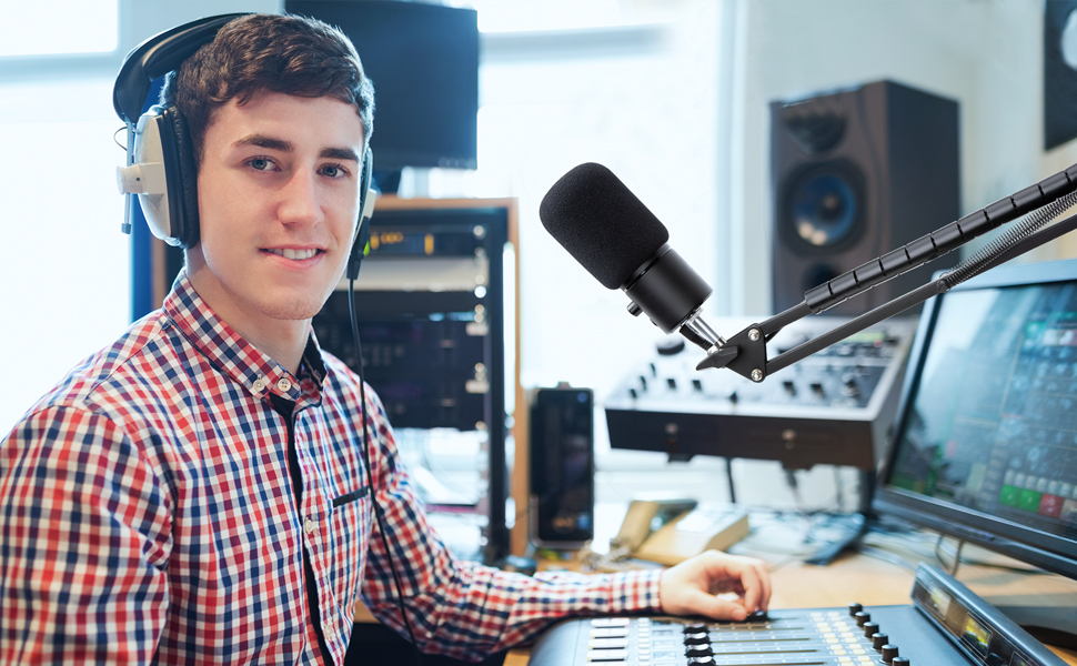 Razer Seiren X: кріплення-плече для мікрофона з поп-фільтром (YOUSHARES)