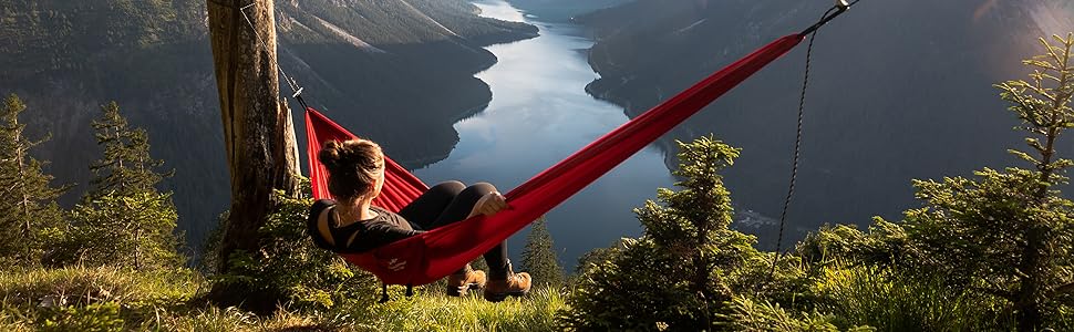 Гамак Amazonas Ultra-Light Silk Traveller XL: Легкий шовковий гамак для подорожей та гір, до 200 кг (295x150 см)