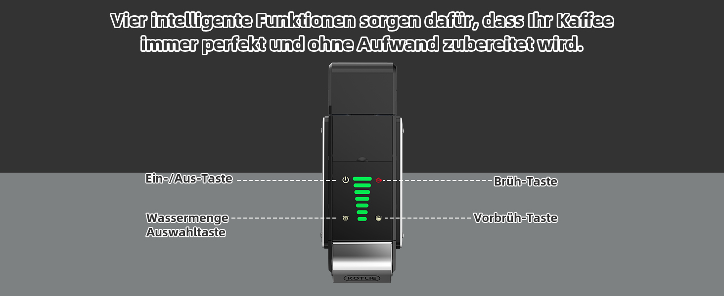 Кавомашина KOTLIE ST-550 Multi-Kapsel: 4-в-1 для Nes Original, Dolce Gusto, MIO та меленої кави, 19 Bar, 19 Bar, 7 рівнів об'єму води