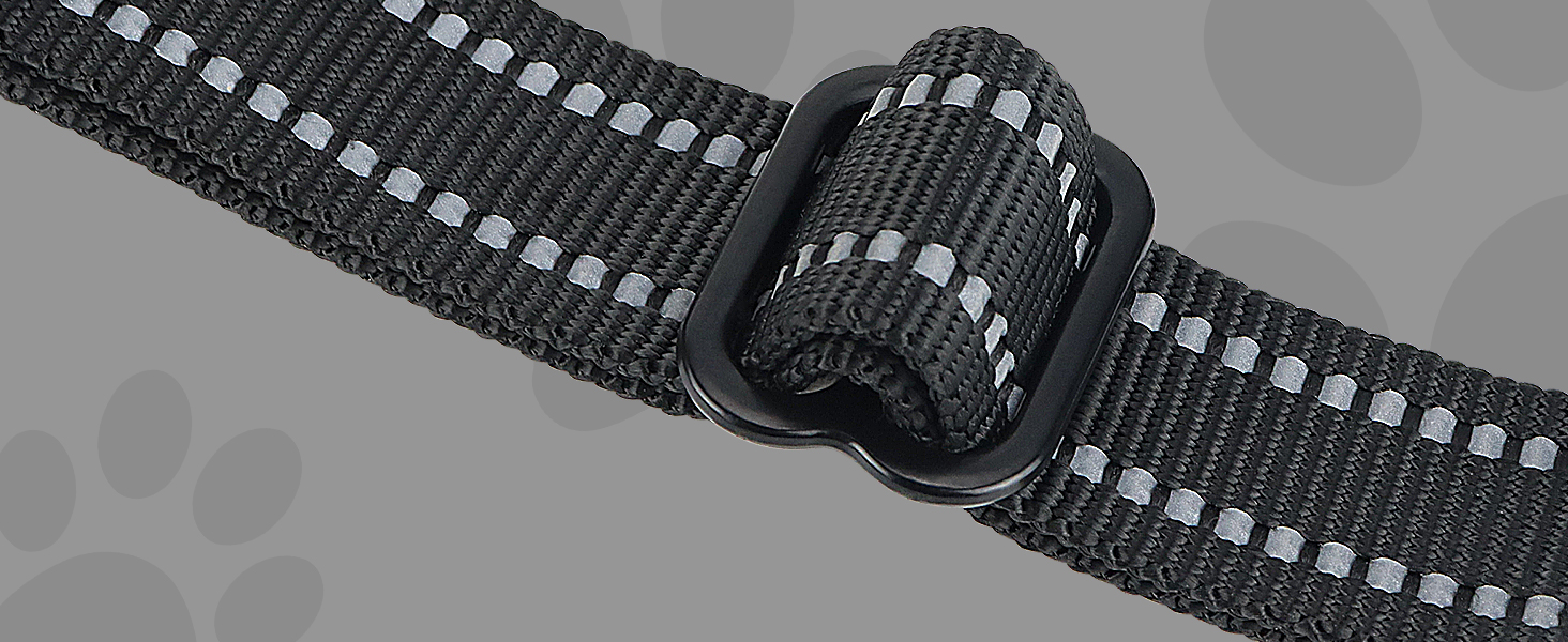 Шлейка для собак середнього розміру Joytale, світловідбиваюча, дихаюча, з ручкою для тренувань, чорна, M (1 шт.)