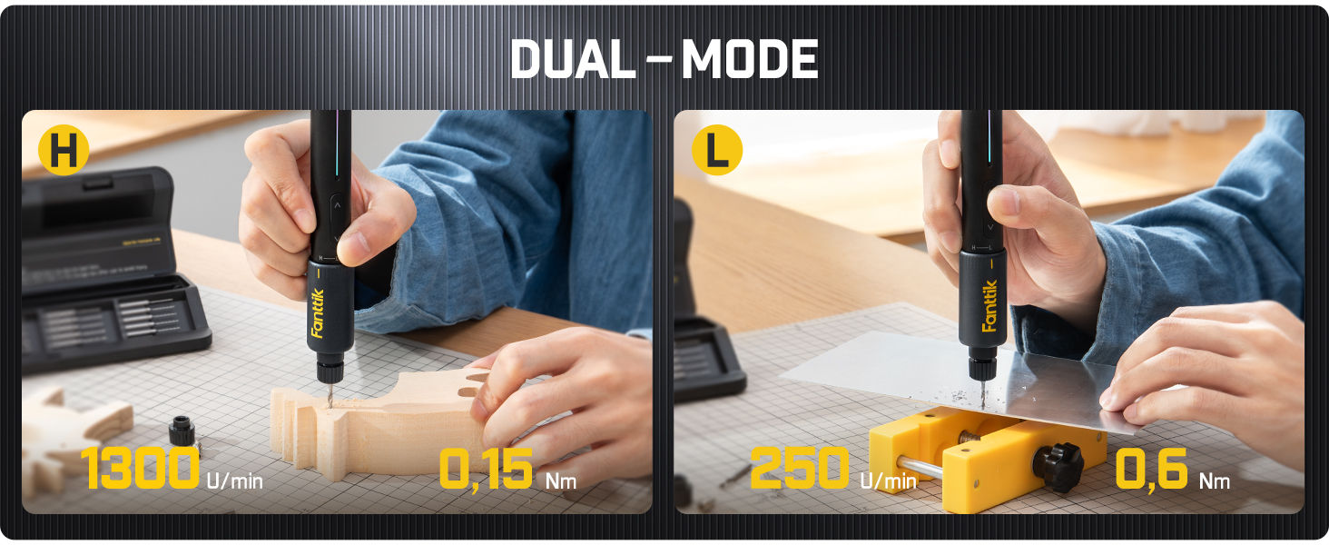 Електричний міні-дрель Fanttik K2 Nano - набір для DIY, 20 свердл, 800 mAh, для корпусу, пластику, смоли, ювелірних виробів