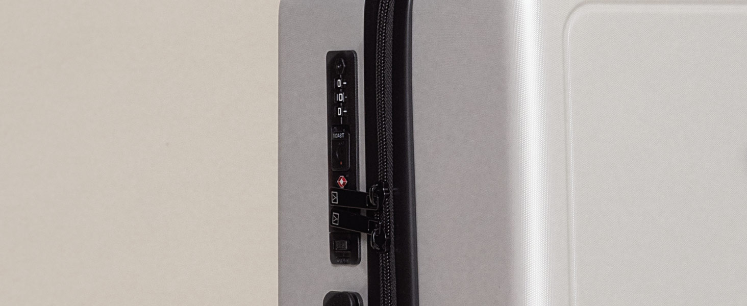 Чемодан ручної поклажі NUMADA PackPro T20 (56x37x22cm) з TSA-замком та 4 колесами. Жорсткий корпус, внутрішні відділення, світло, міцний (Сірий)