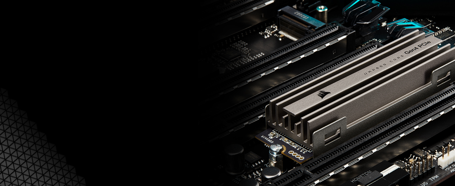 SSD Corsair MP600 CORE 1TB M.2 NVMe PCIe Gen4 - Чорний