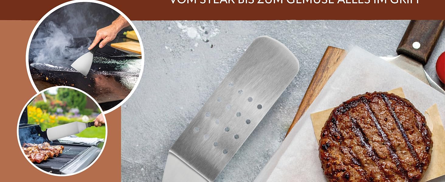 Набір лопаток Bremermann для смаження та гриля (4 шт.), нержавіюча сталь