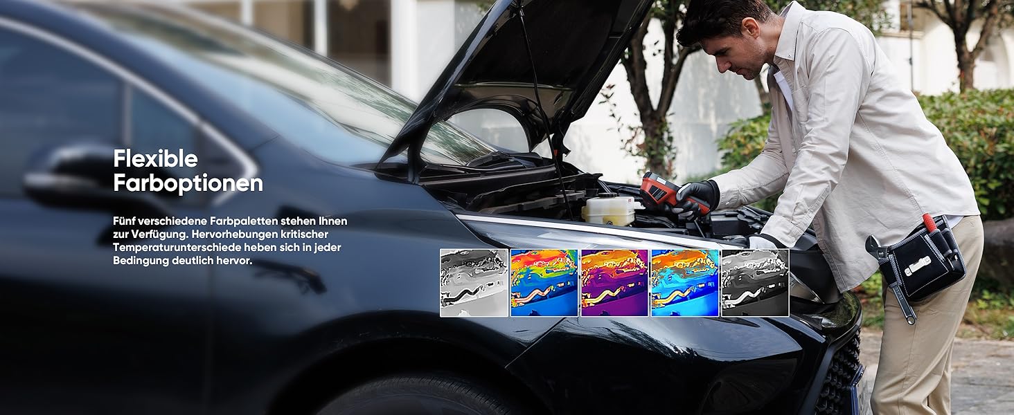 Термометр Eco Lite: діапазон -20°C до 550°C, візуальний дисплей, інфрачервоний датчик, HVAC-інструмент, подвійний режим, 14 годин роботи