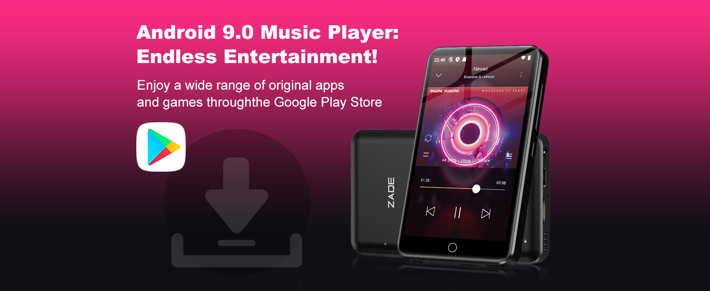 MP3 плеєр 80GB з Bluetooth та WiFi, 4.0