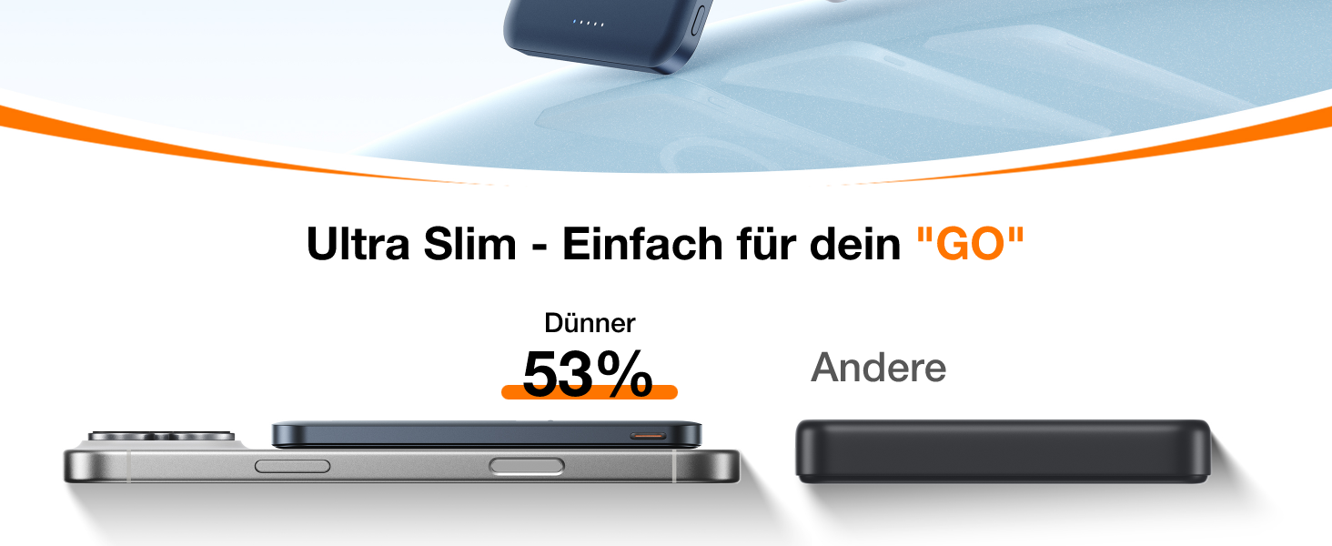 Портативний зарядний акумулятор TORRAS 5000mAh з MagSafe, USB-C, 22.5W PD, для iPhone 17 Pro Max та інших моделей, чорний