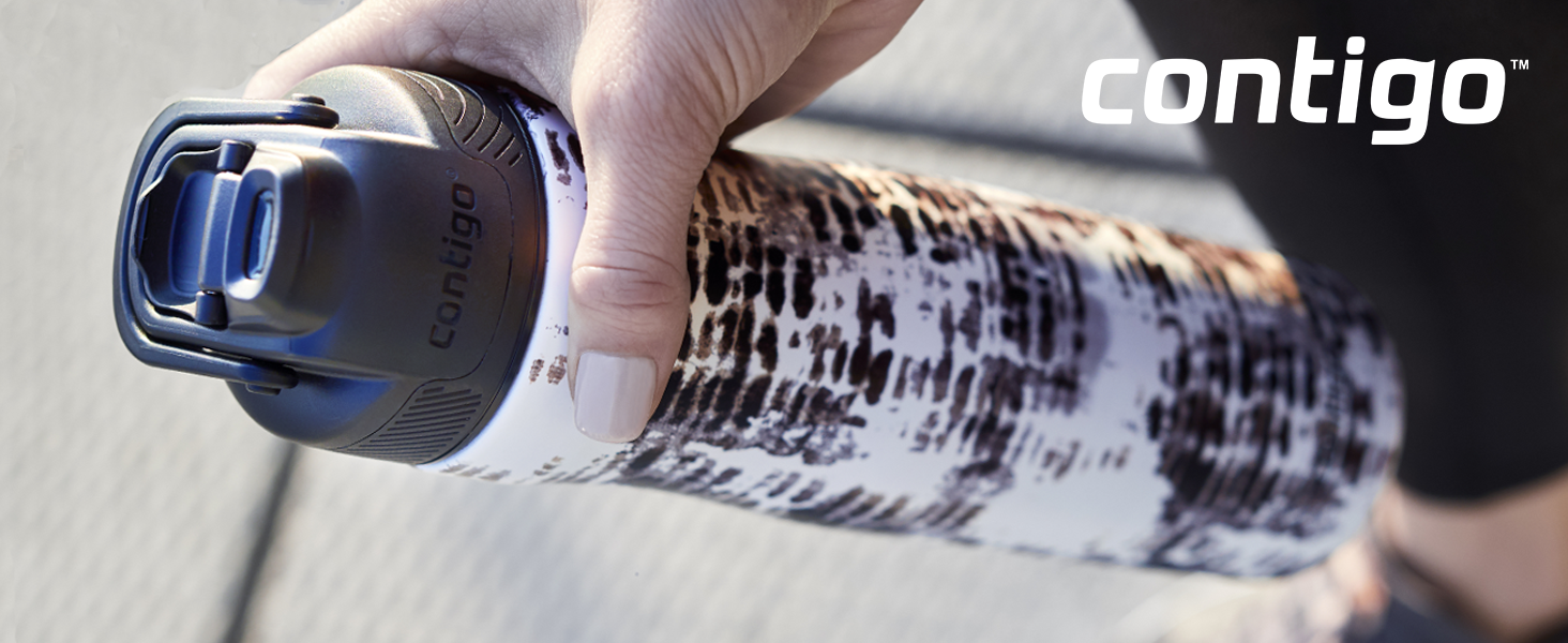 Термобутилка Contigo Autoseal Chill, 720 мл, чорна, нержавіюча сталь, ізольована, для води, BPA-free, до 28 годин холоду, герметична