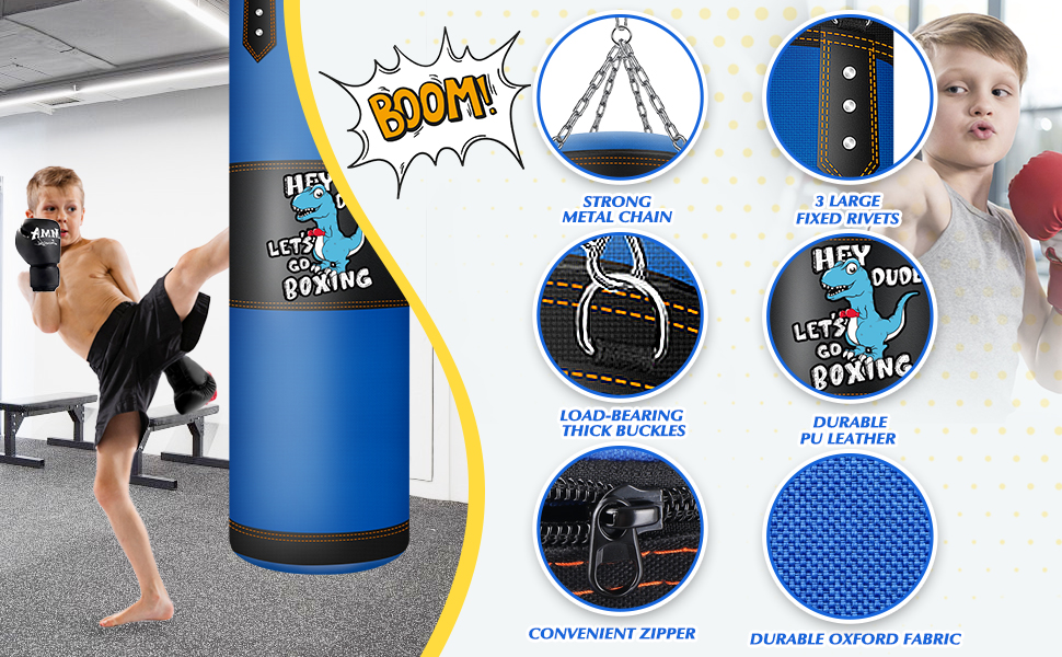 Надувний боксерський мішок для дорослих 180 см, стоячий, самостійний, для ММА, муай-тай, фітнесу