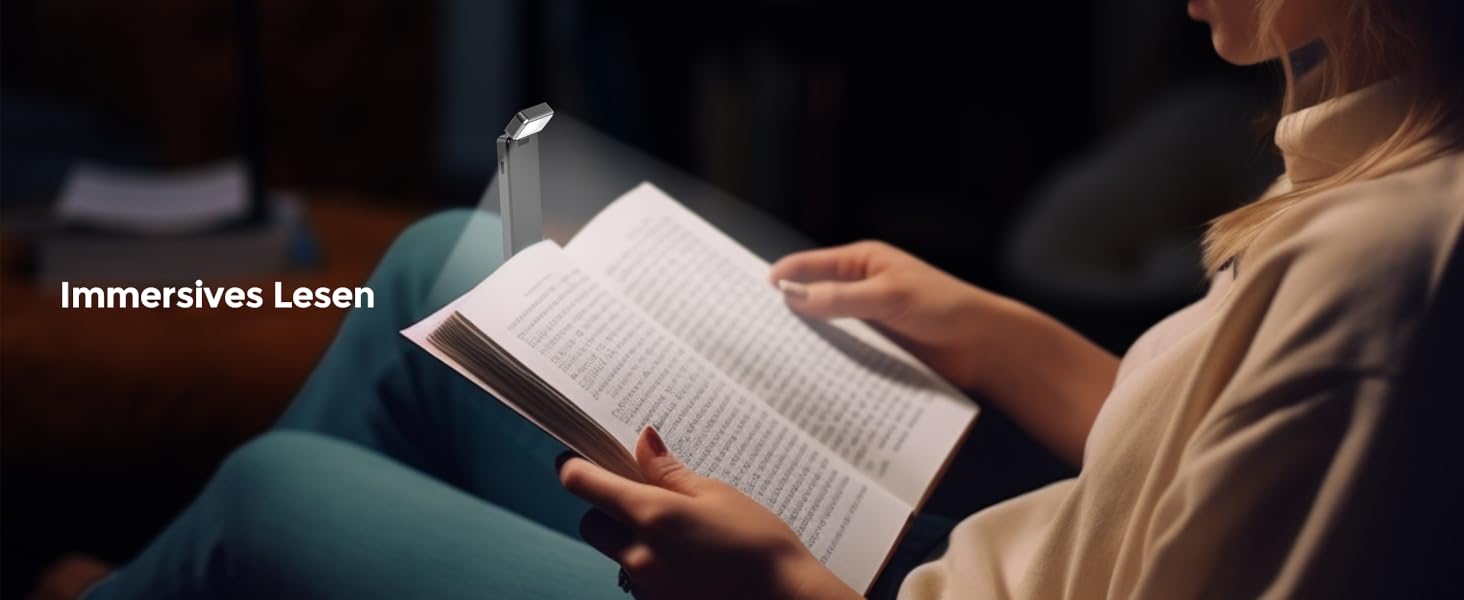 LED кріпильна лампа для читання 86lux - перезарядна, 3 кольори, регулювання яскравості, сіра