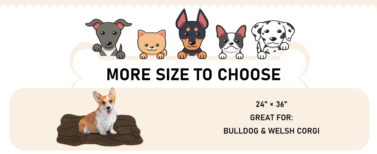 Килимок для дому 50x80 см, антиковзаючий, миючий, для входу, саду, тераси (коричневий)