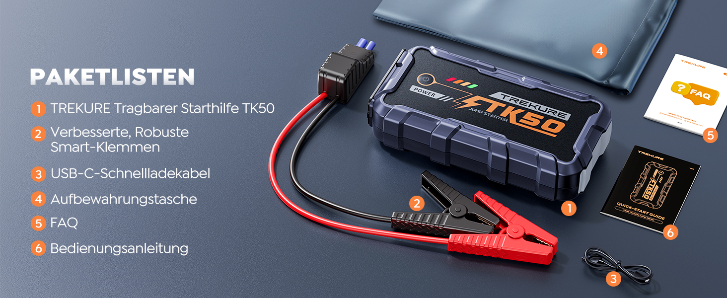 Powerbank для авто 8000A Starthilfe (бензин/дизель) 26800mAh з ліхтарем та USB