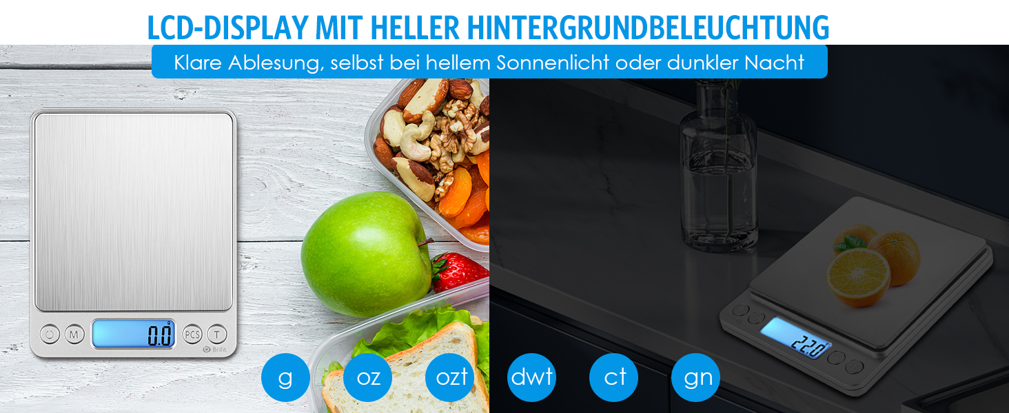 Електронні ваги AMIR 500г з точністю 0.01г: цифрові, для зважування, з функцією Tara, LCD-дисплей, конвертація одиниць, автоматичне вимкнення, сріблясті