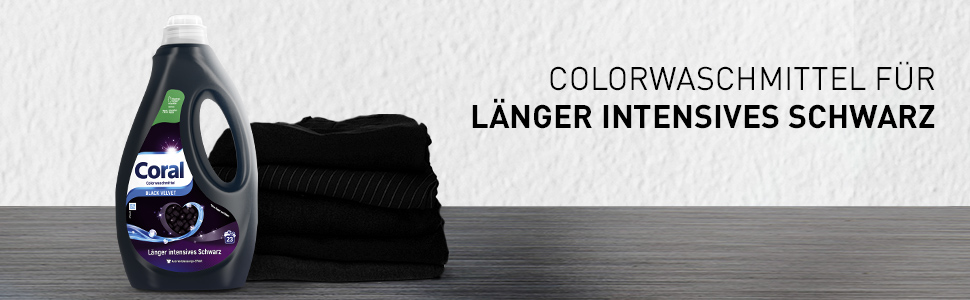 Рідкий пральний засіб Coral Black Velvet для чорного одягу, 1.15 л, упаковка 6 шт
