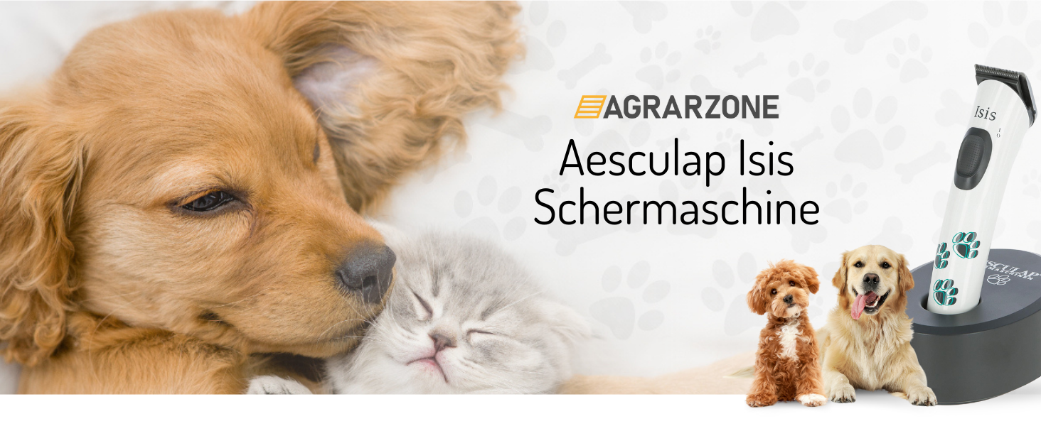 Триммер для собак Agrarzone Isis: безшумний, легкий, з запасним лезом для точного догляду за лапами