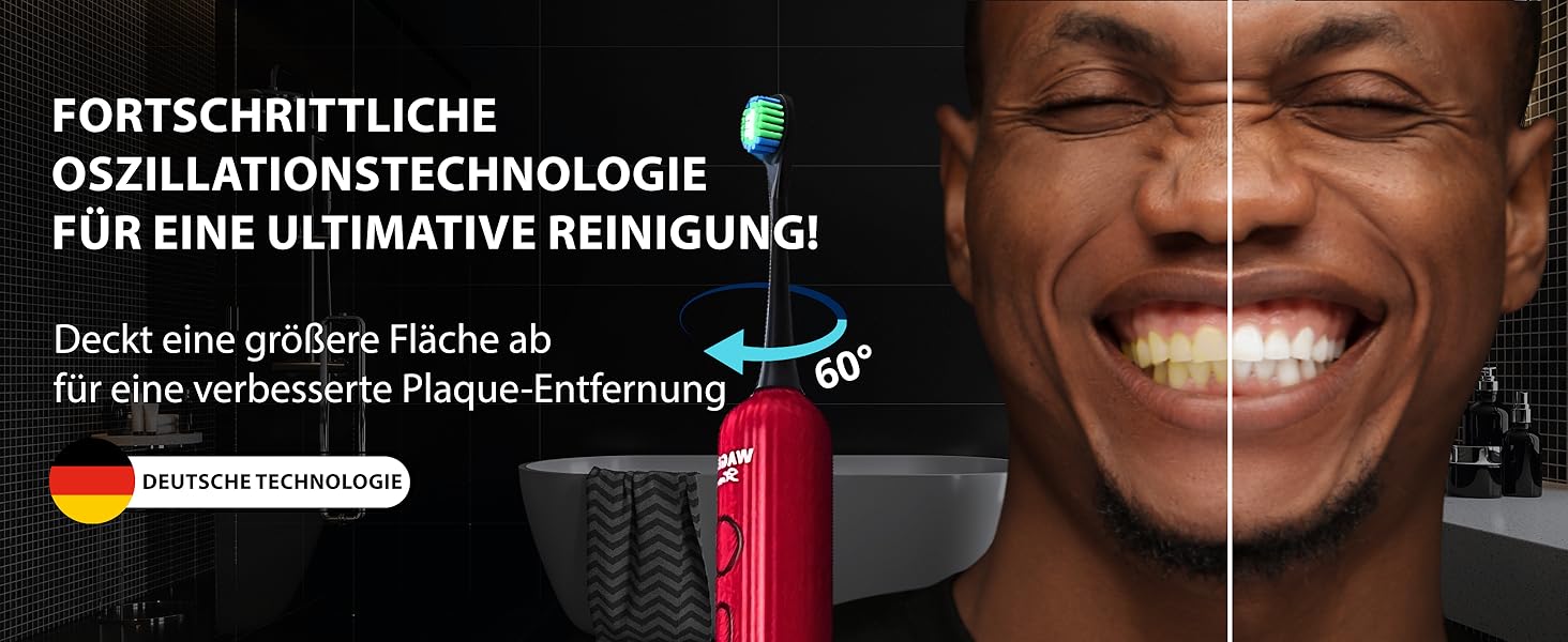 Електрична зубна щітка Wagner Stern VibroWave Plus: Звукова, з вібрацією та 4 насадками, водонепроникна IPX7, блакитна