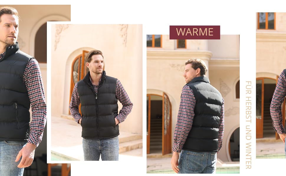 Чоловіча степна жилетка - легка зимова модель для активного відпочинку. Жилетка без рукавів з коміром-стійкою, ідеальна для бігу, гольфу, походів та їзди верхи. Колір: чорний, розмір: XL