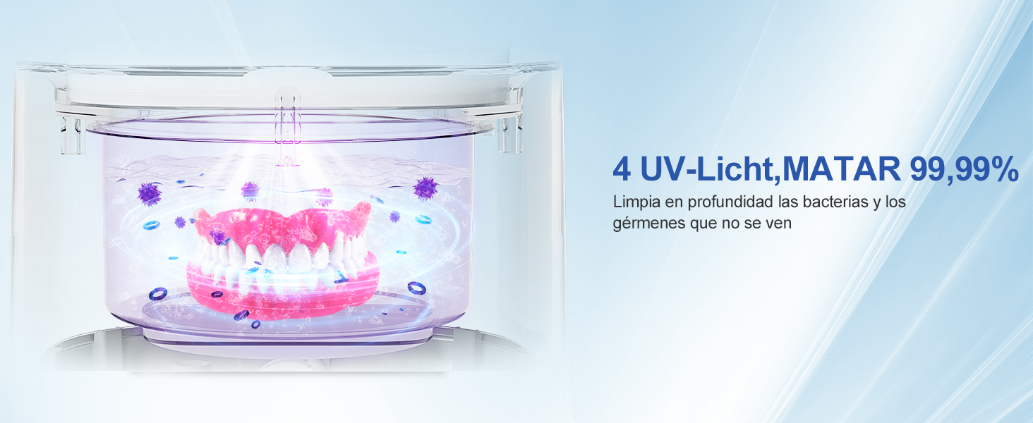 Ультразвуковий очищувач для зубних кап, брекетів та ювелірних виробів UV 45000Hz 24W - Dental Pod