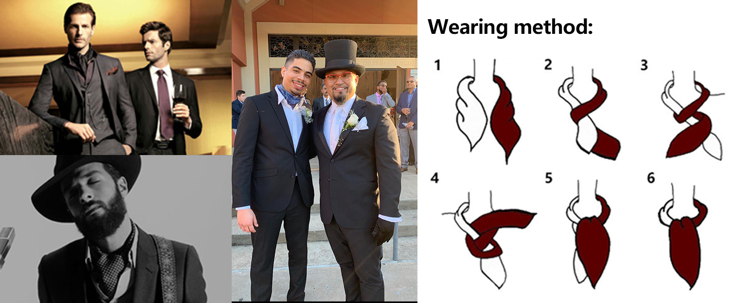 Комплект краватка-хустинка Alizeal Paisley (Золотий) для чоловіків