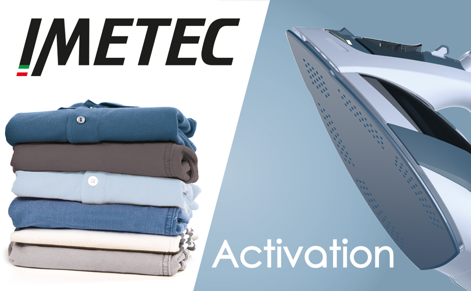 Праска з парою Imetec Activation з керамічно-турмаліновою підошвою, 200 г/хв, ZeroCalc, 2400 Вт