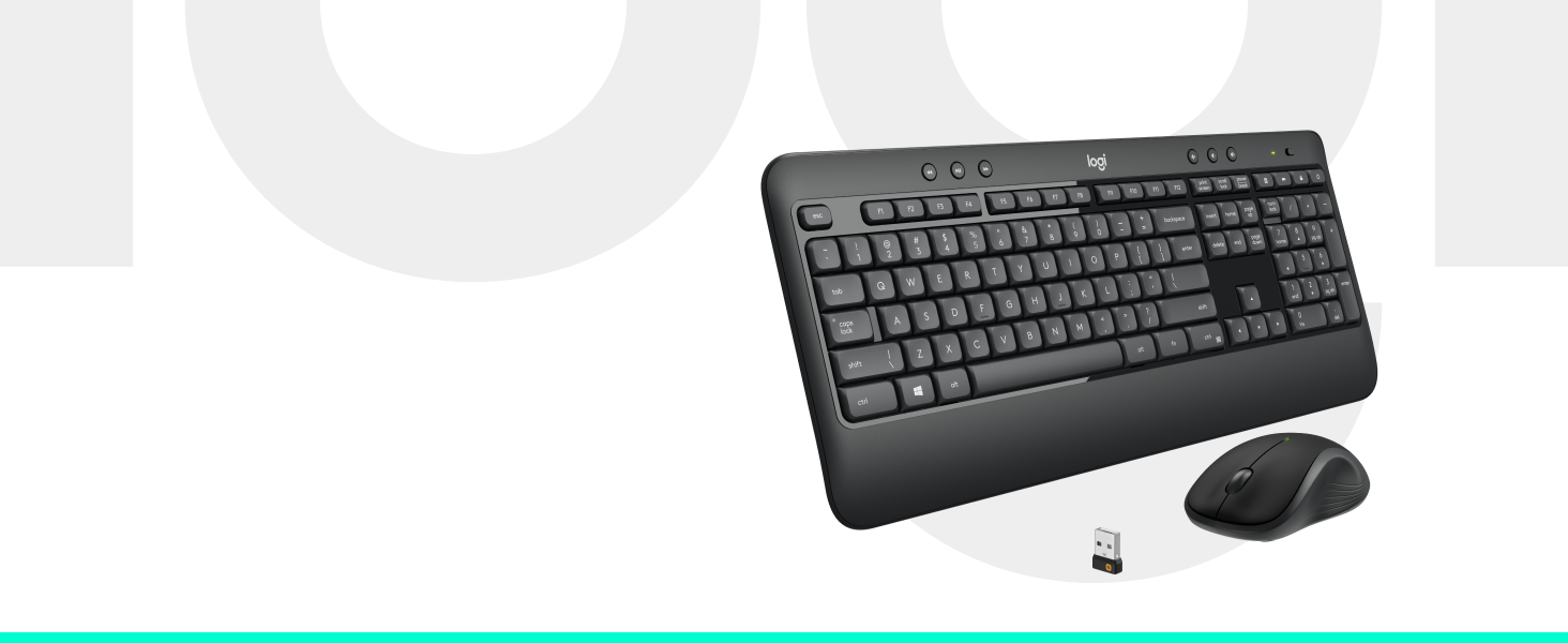 Logitech MK540 Advanced Kombi: Бездротова клавіатура та миша для Windows (QWERTZ, чорний)