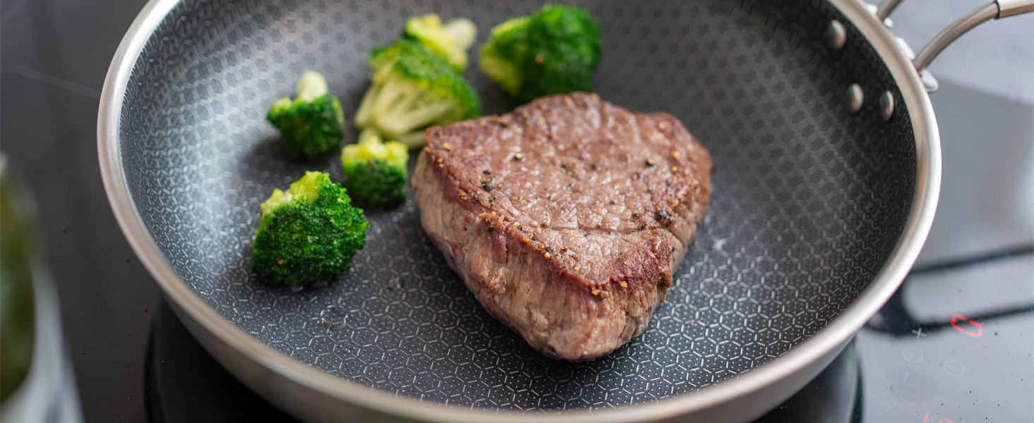 Набір посуду для кемпінгу Campo Libre Enzo I з нержавіючої сталі (6 або 8 предметів) | Індукційний посуд для кемпінгу | Посуд для приготування їжі на відкритому повітрі | Каструля, сковорода 24 см