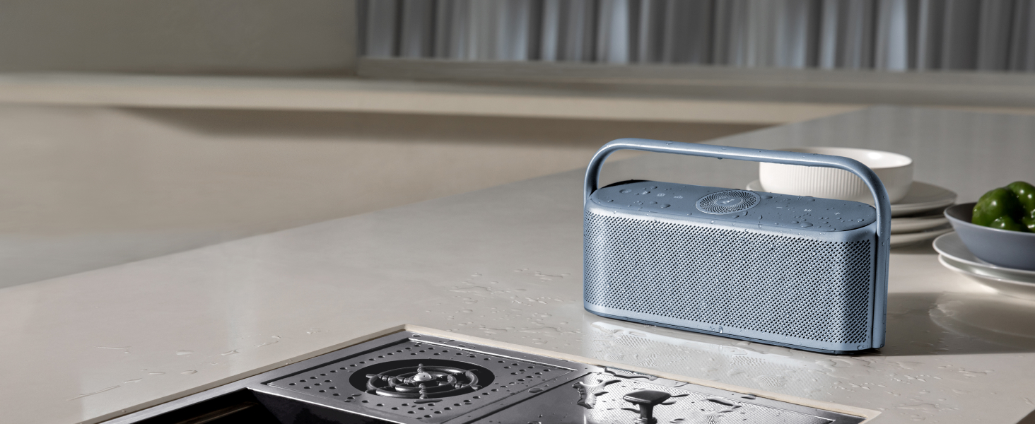 Soundcore Motion X600 – портативна Bluetooth колонка з Hi-Res Spatial Audio, 50W, IPX7, 12 годин, Pro EQ, AUX-IN (зелена)