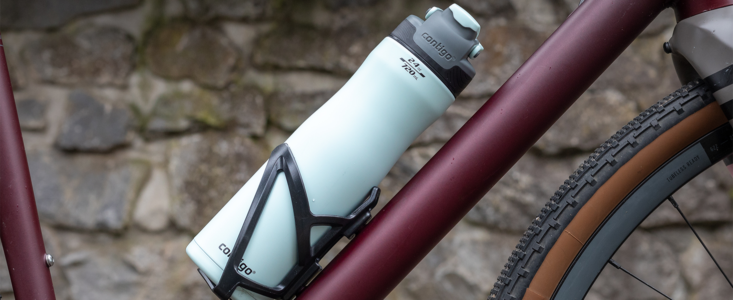 Термобутилка Contigo Autoseal Chill, 720 мл, чорна, нержавіюча сталь, ізольована, для води, BPA-free, до 28 годин холоду, герметична