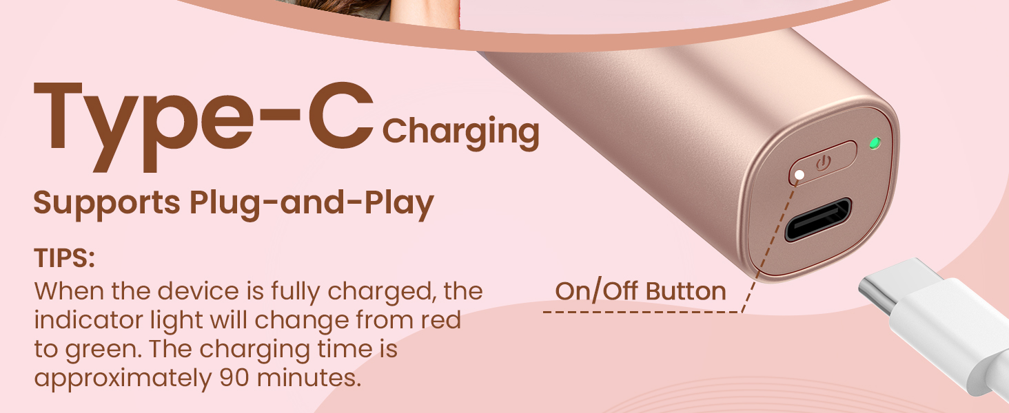 Електричний жіночий тример для обличчя iFanzeTech: для швидкої та ніжної стрижки верхньої губи, підборіддя та щік. Змінна головка в комплекті.