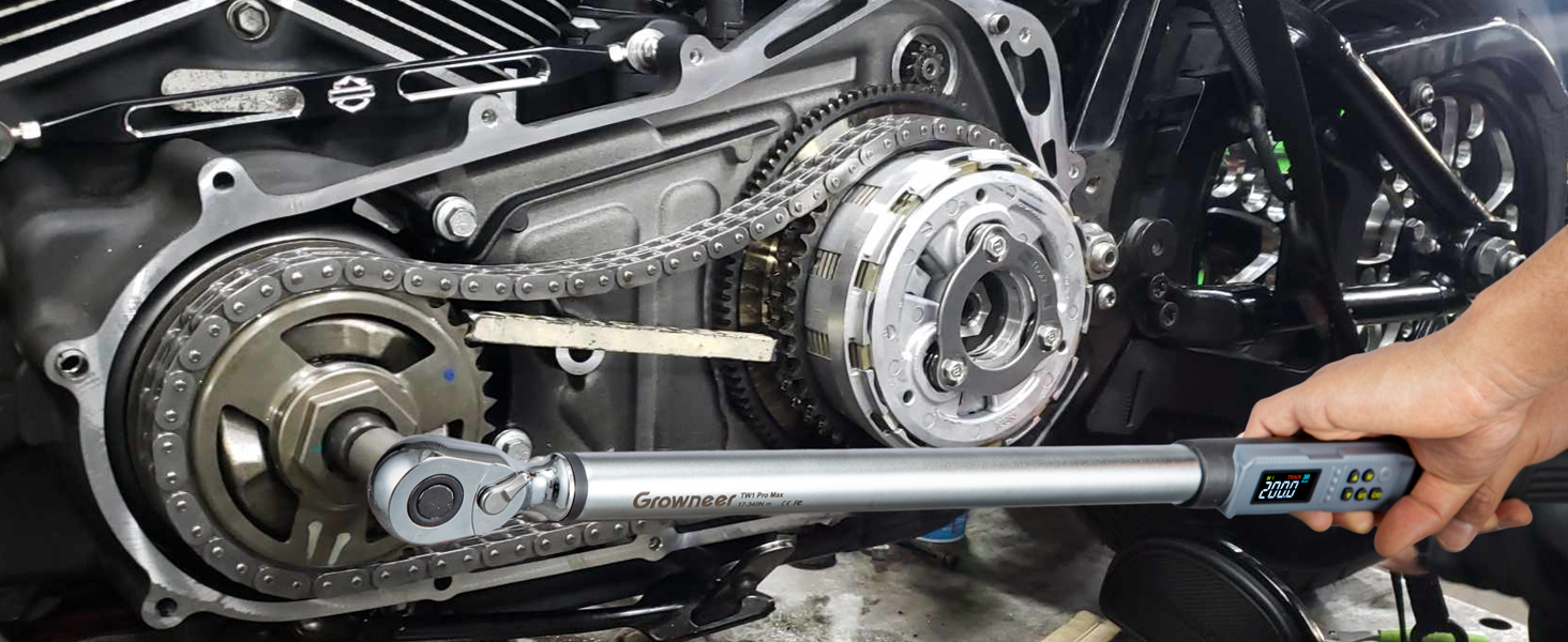 Цифровий шуруповерт з моментом, 2.66-53.1 In-lbs/ 1/4'' Drive, 17-340Nm, з індикатором крутного моменту, звуковим сигналом та LED-дисплеєм, 27 в 1