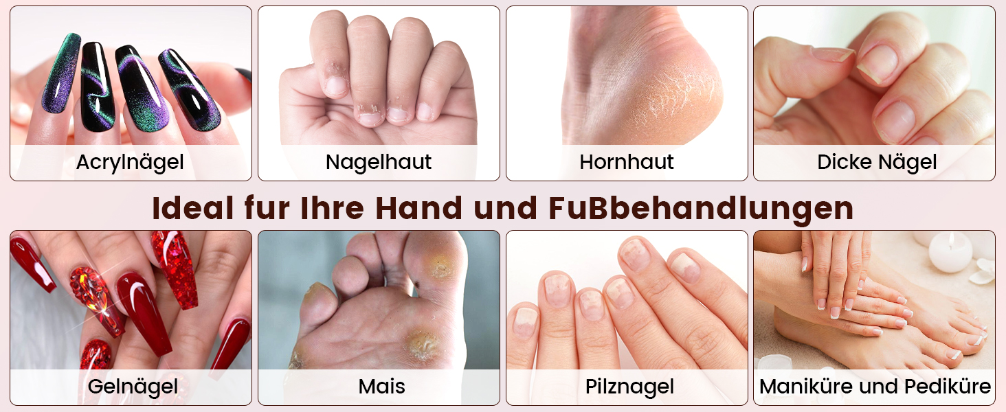 Електричний фрезер для нігтів DOCOCO з USB-C, для гелю та акрилу, манікюрний набір