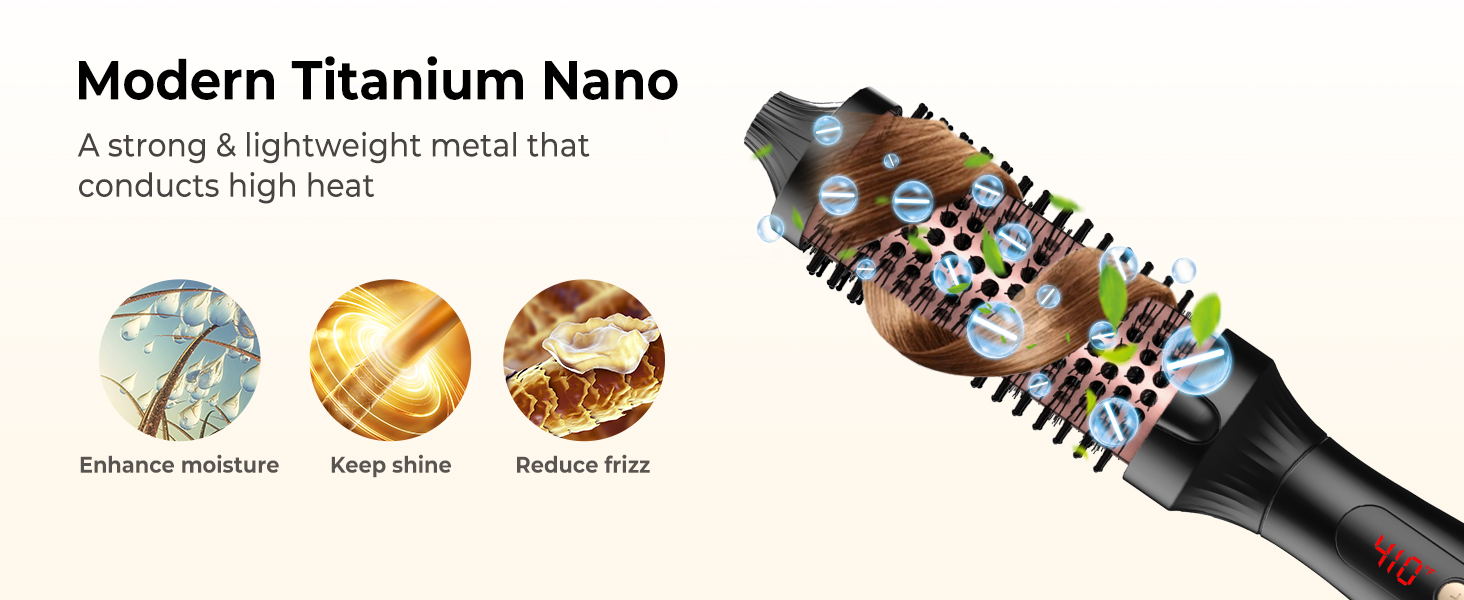 UKLISS Hairstyler 6 в 1: Airbrush, круглі щітки, плойка, фен, випрямляч | 1000W | для локонів, об'єму, випрямлення та сушіння