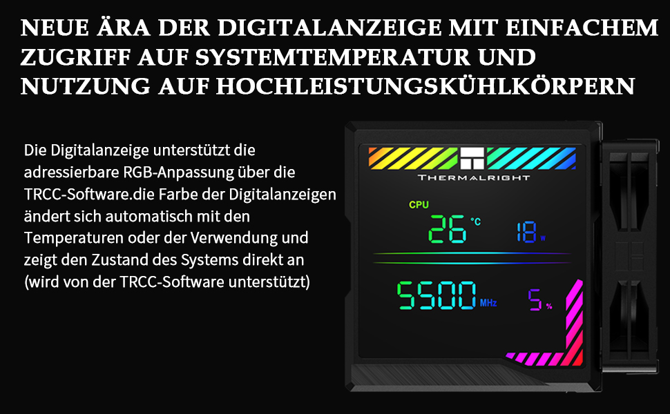 Thermalright Peerless Assassin 140 Digital Black - Кулер для CPU з 6 теплотрубками, для AM4/AM5 та Intel lga1700/1851/1200/2011