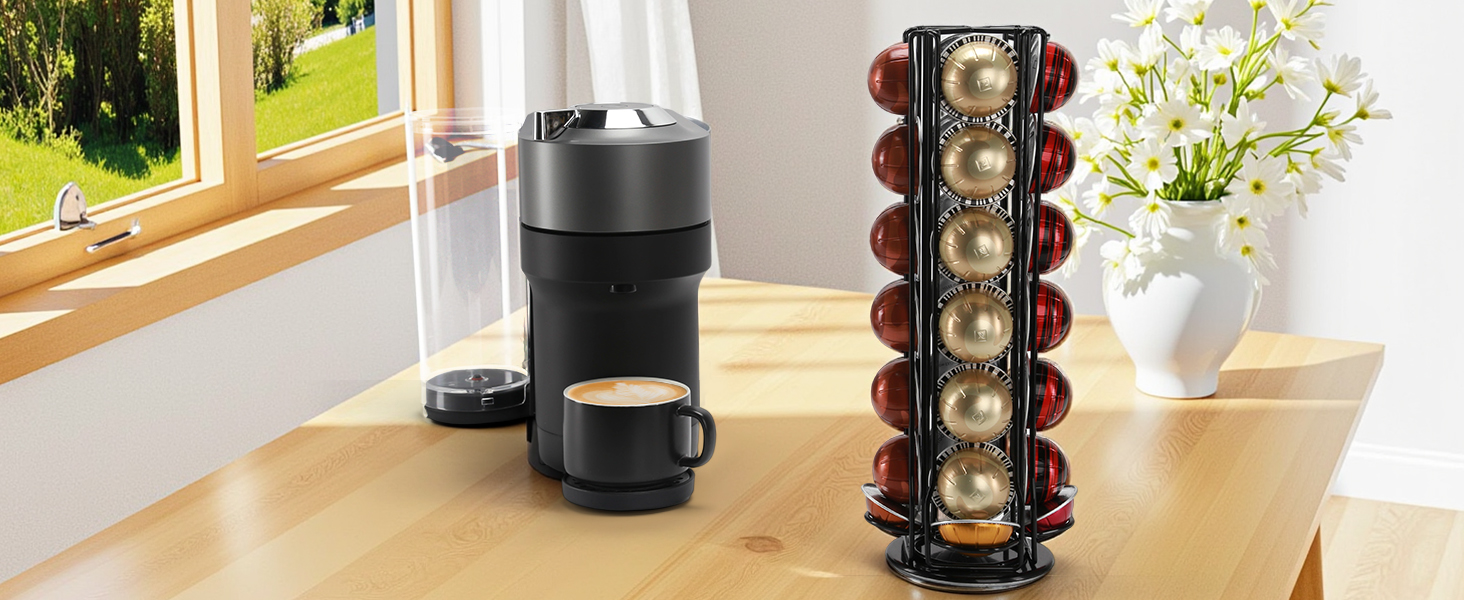 Тримач для кавових капсул Nespresso Vertuo, металевий диспенсер для кави