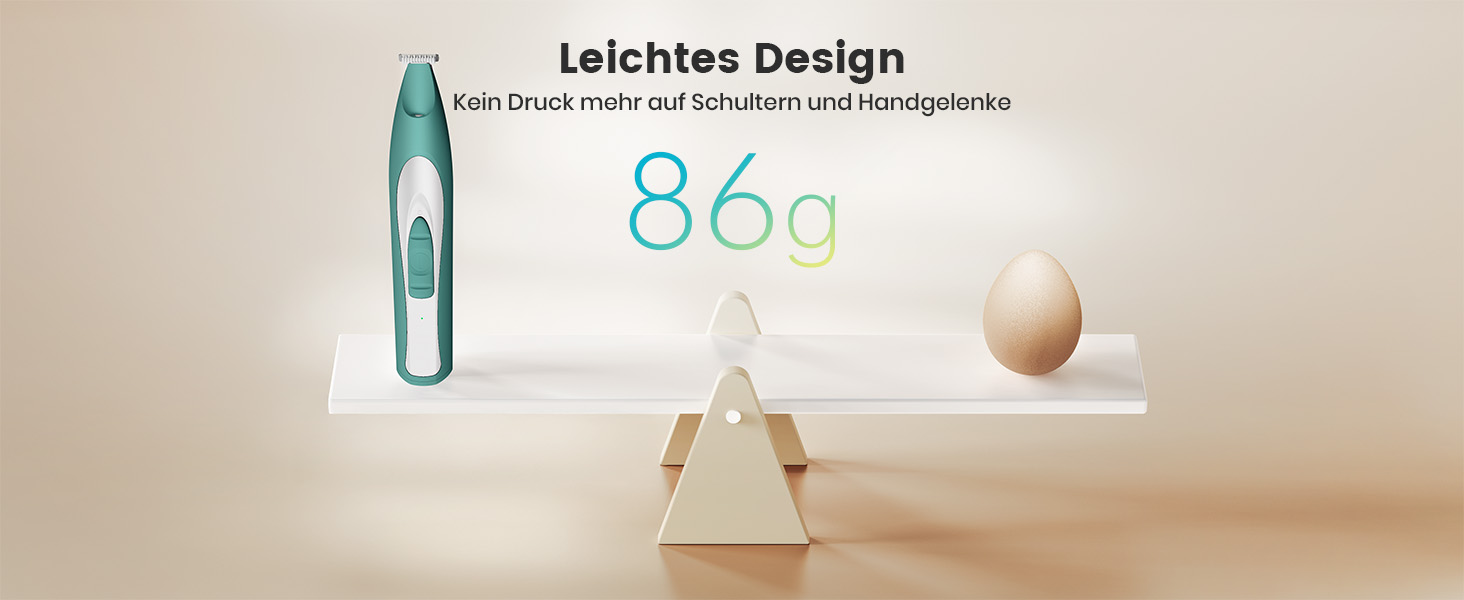 Триммер для собак Oneisall з LED-підсвічуванням: для лап, очей, вух, обличчя. Безшумний, акумуляторний.